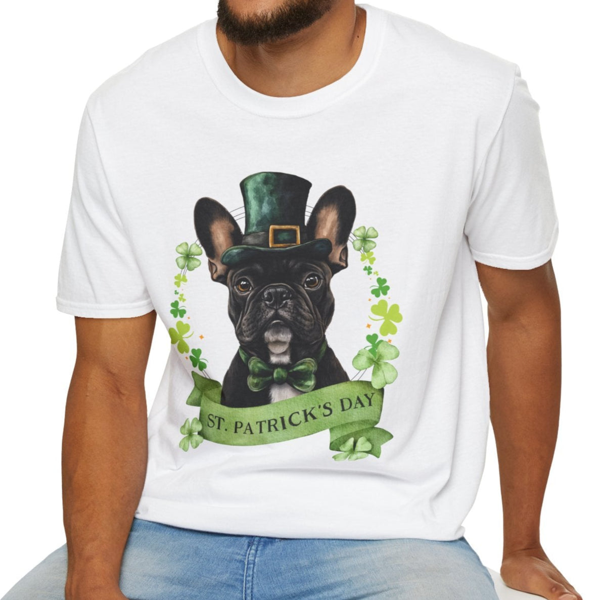 frenchie lover st. patrick's day t-shirt
