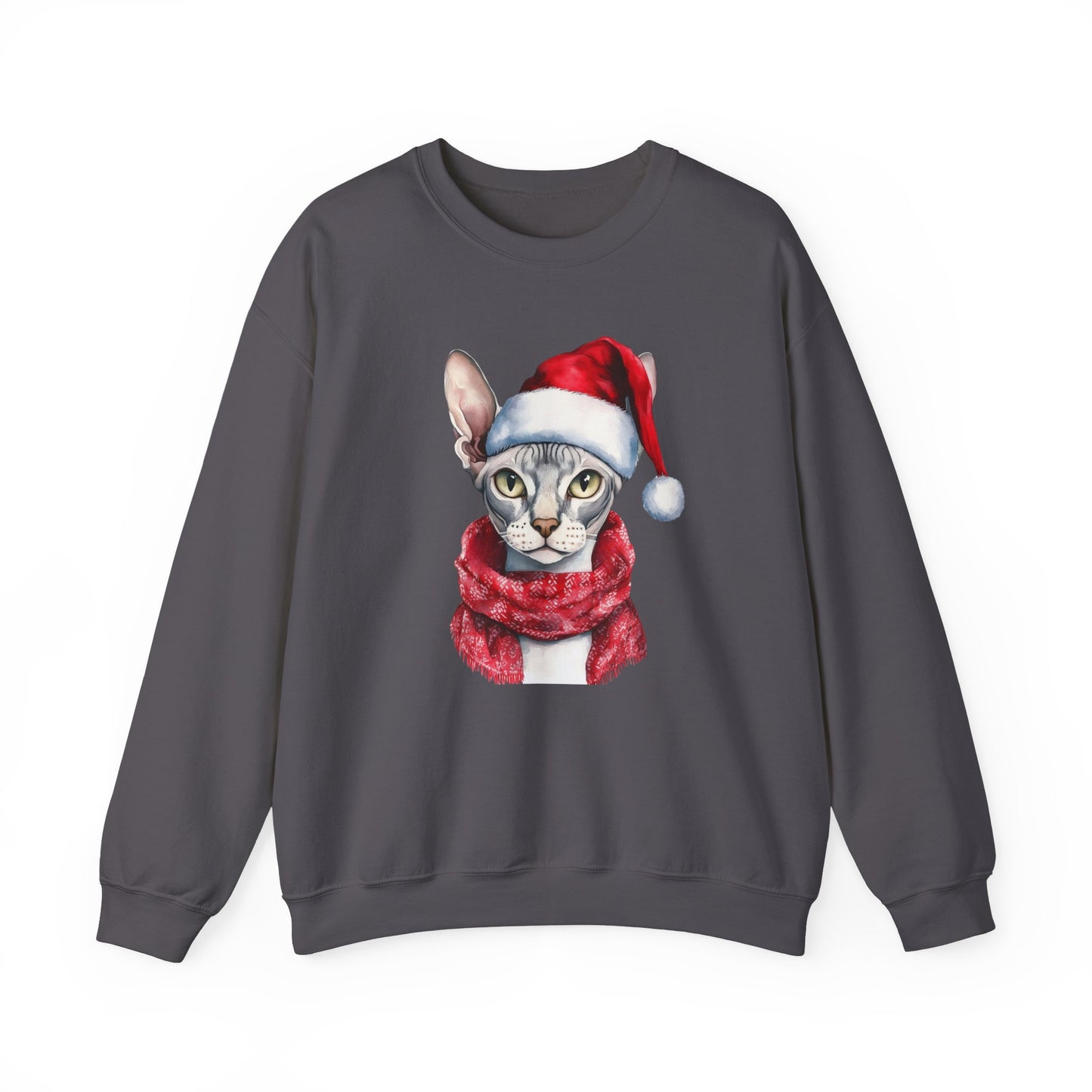 Sphynx Cat Santa Sweater – A Festive Gift for Cat Lovers