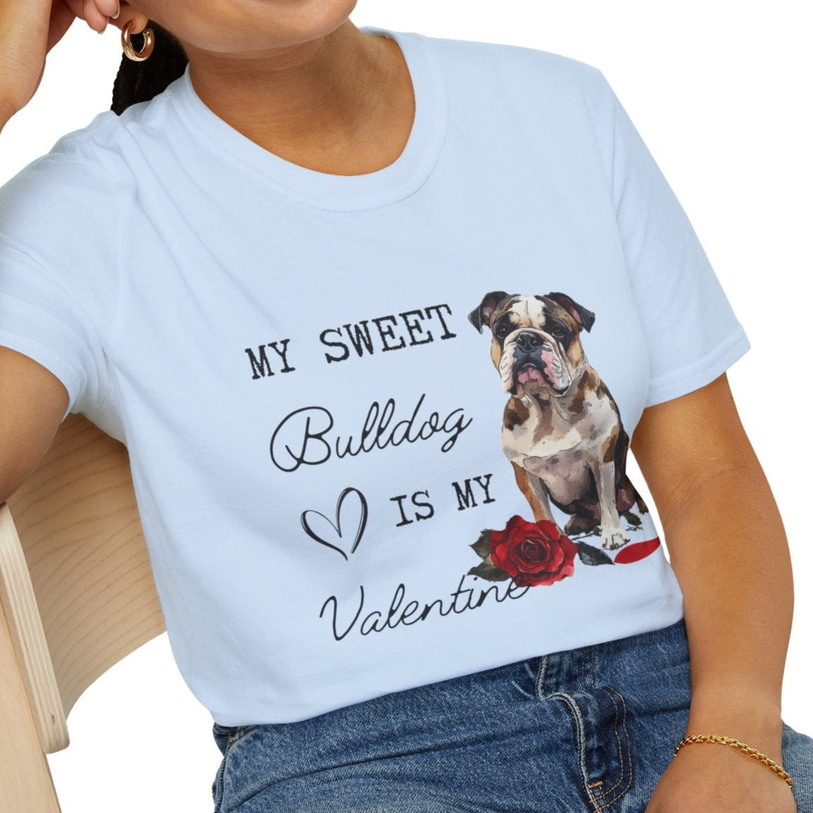 English Bulldog Lover Valentine's Shirt
