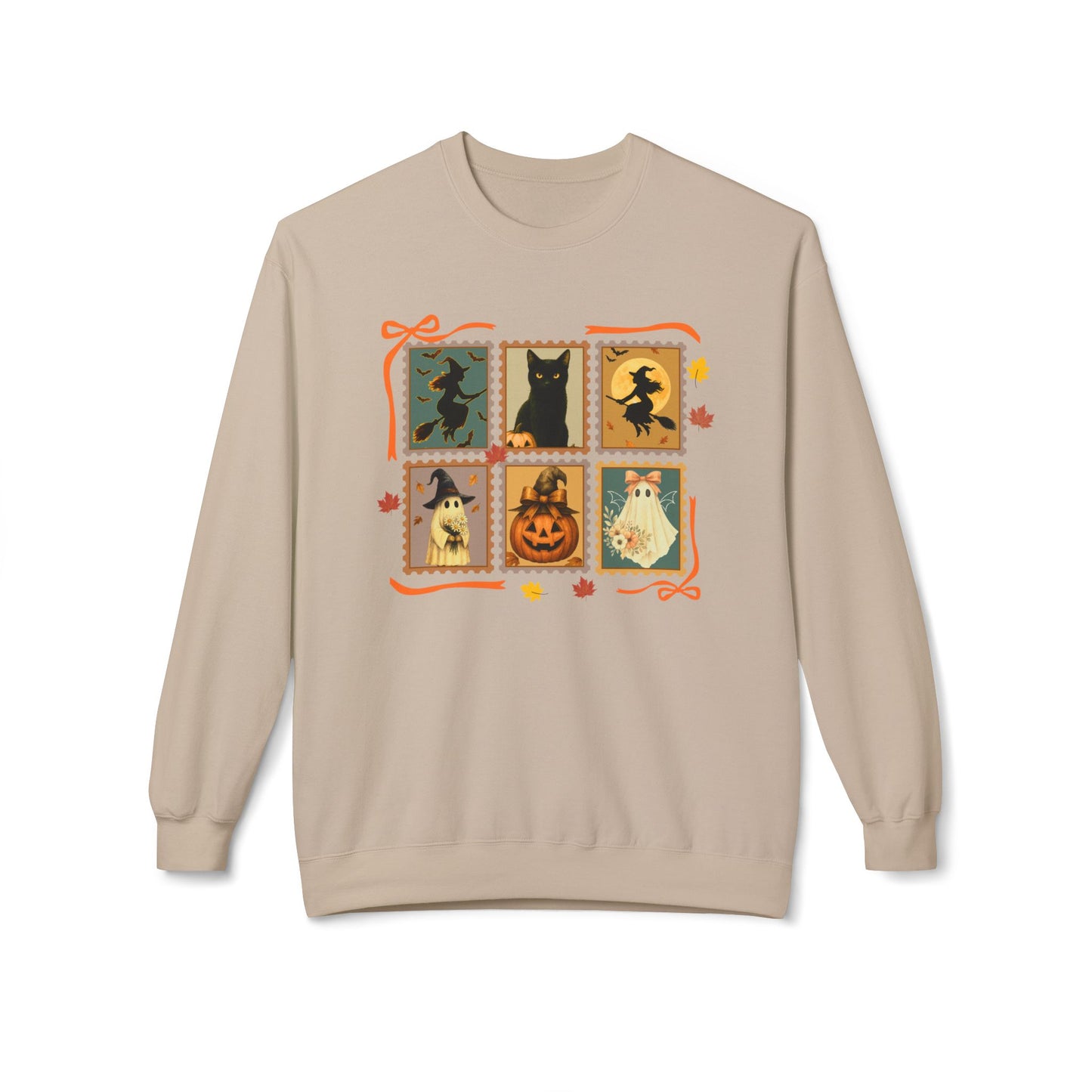 Halloween Autumn Stamp Sweatshirt – Personalized Halloween Pet Edition