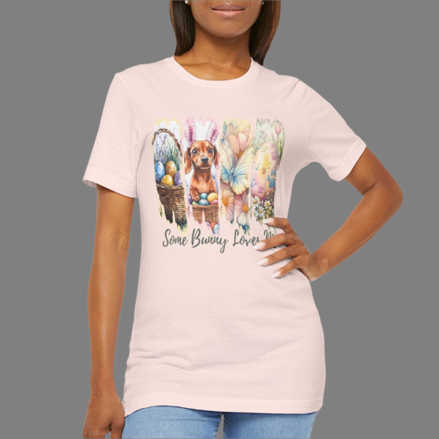 Dachshund Easter T-Shirt – "Some Bunny Loves Me"