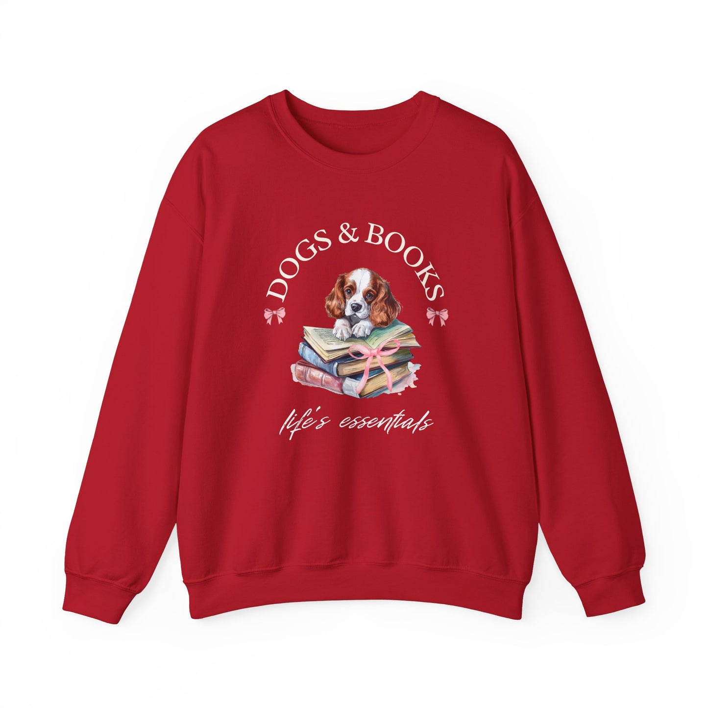 Cavalier King Charles "Dogs & Books" Sweatshirt