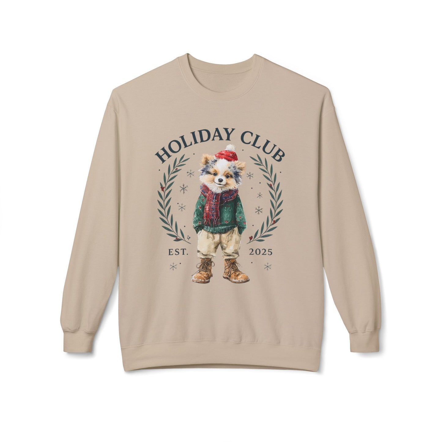 Pomeranian Holiday Club Christmas Sweater