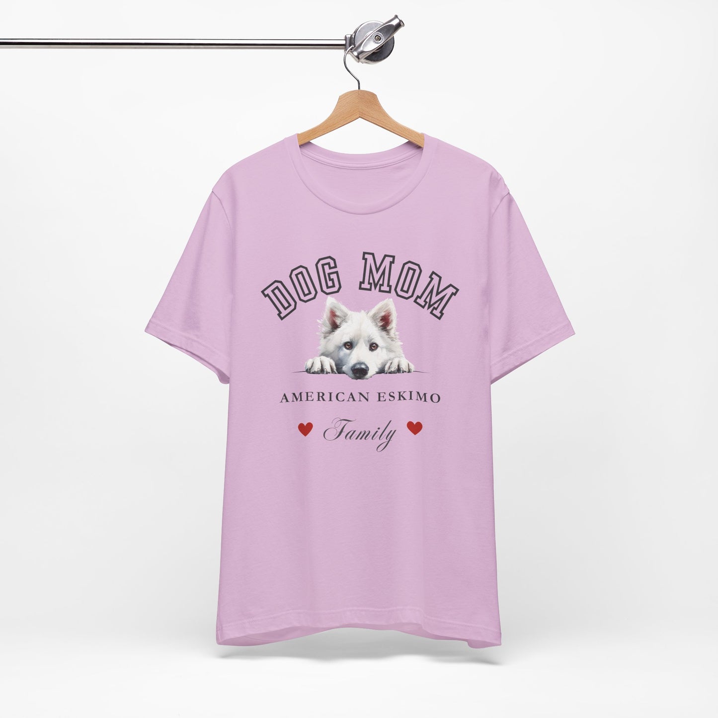 American Eskimo Dog Mom Family T-Shirt - Mother’s Day Gift for Dog Lovers