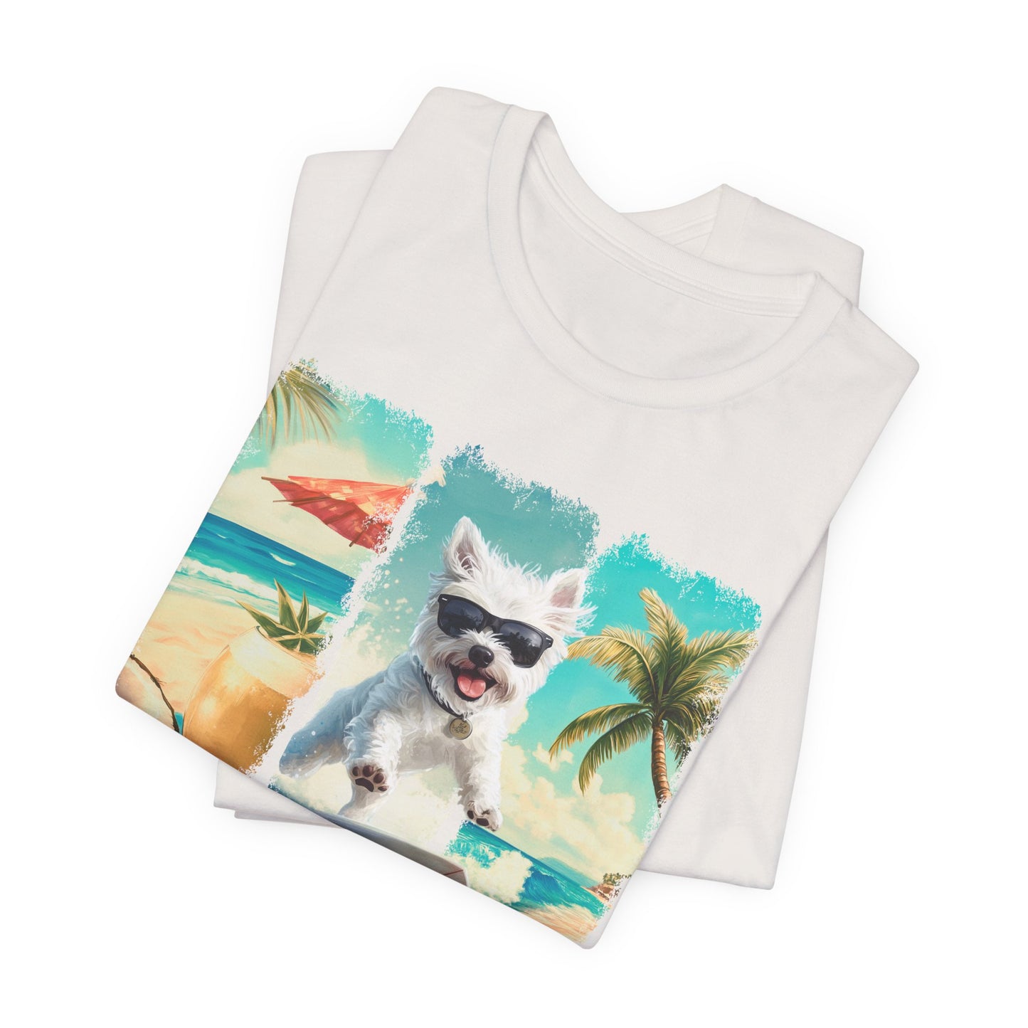 Summer Vibes – Surf Squad – Westie T-Shirt