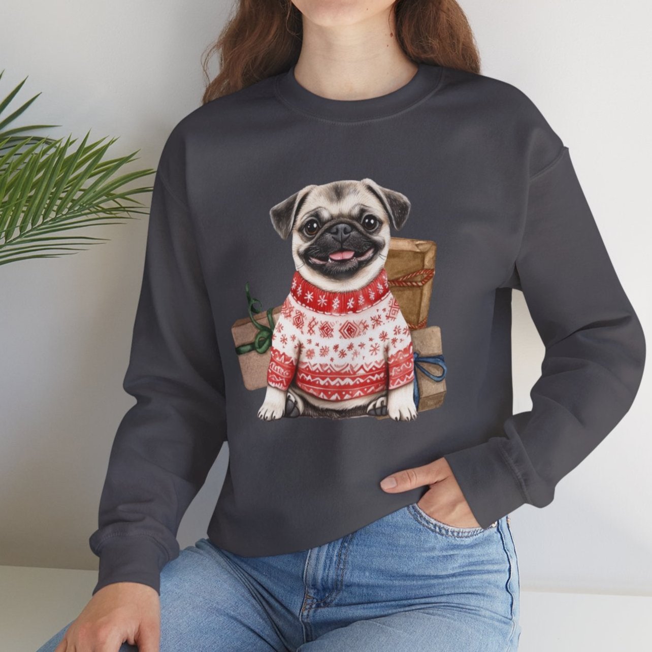 Pug Christmas Sweatshirt