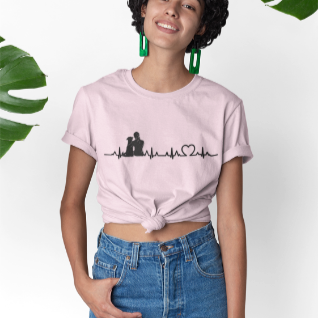 Dog Mom Pulse Line Tee