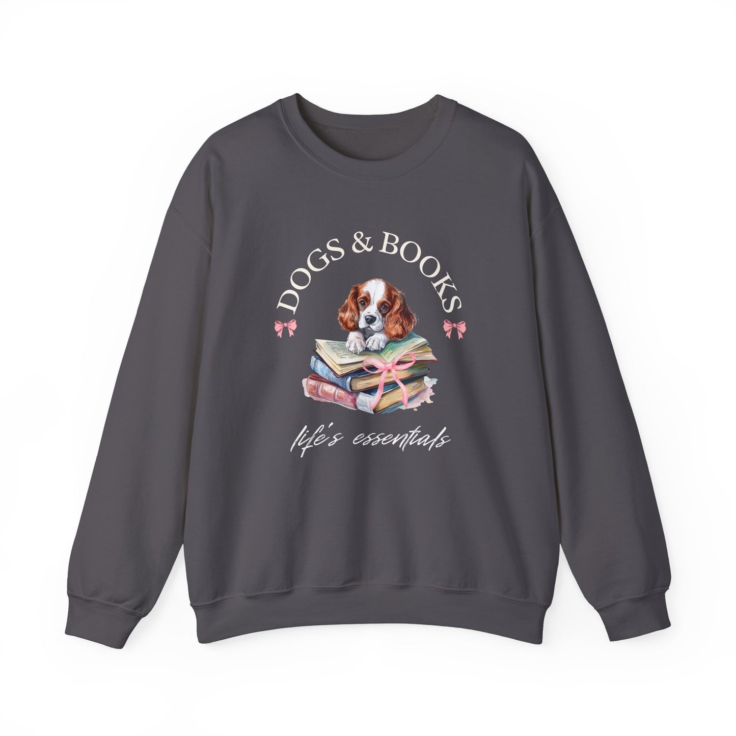 Cavalier King Charles "Dogs & Books" Sweatshirt