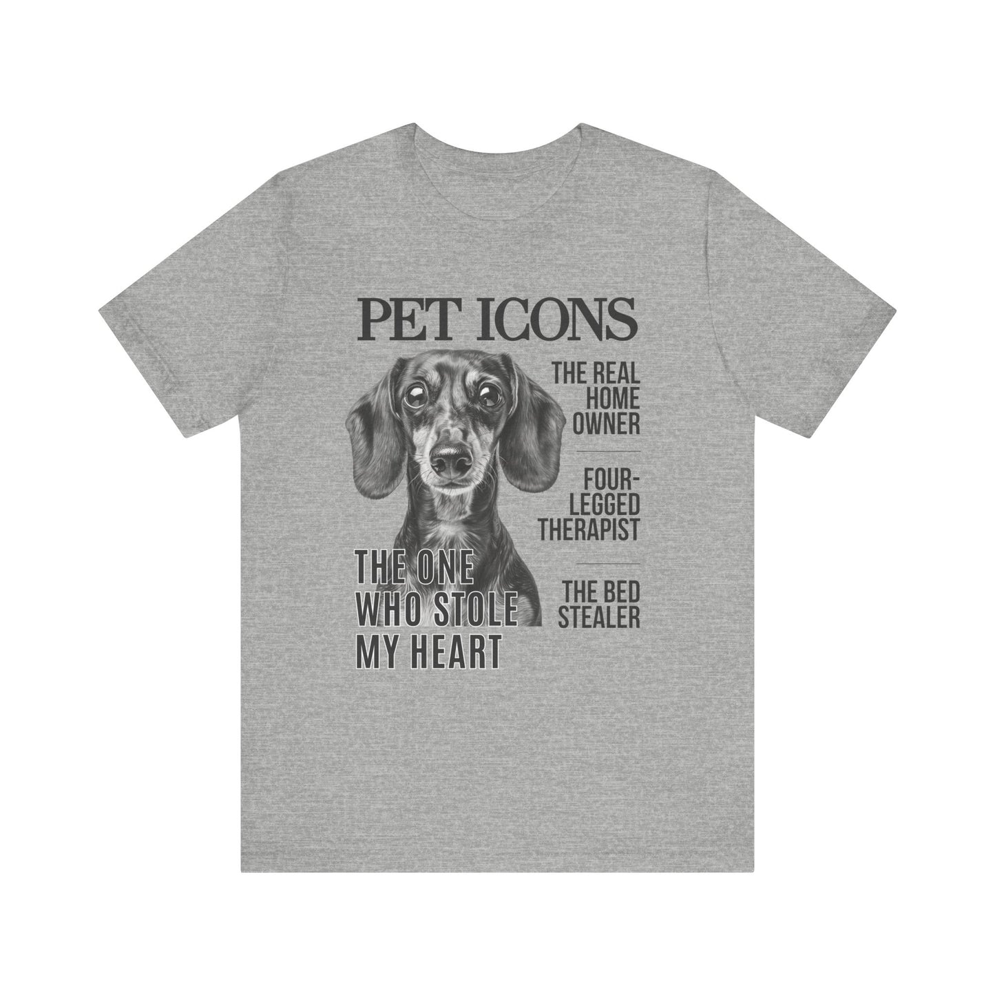 Pet Icons T-shirt - Dachshund Edition