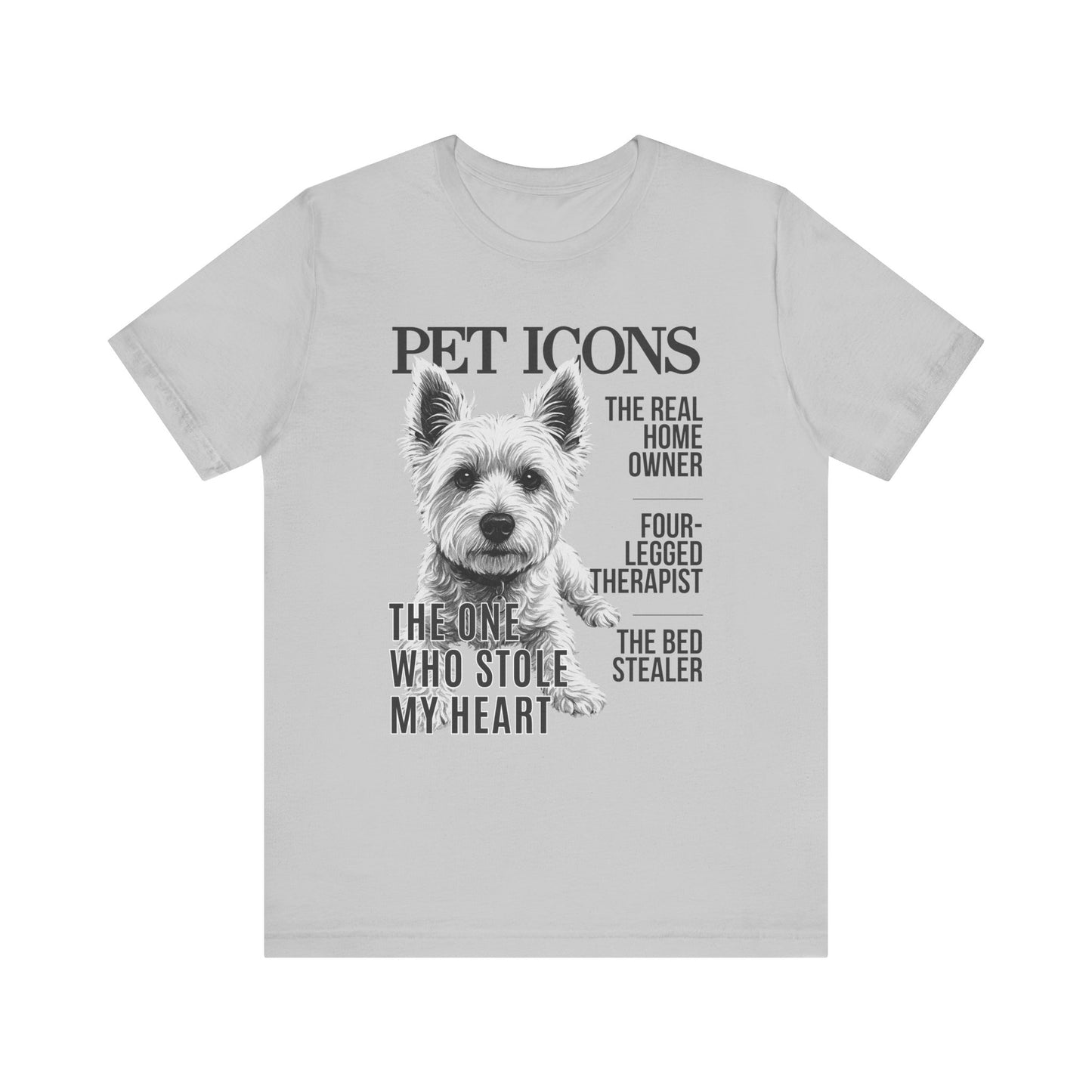 Pet Icons T-shirt - Westie Edition