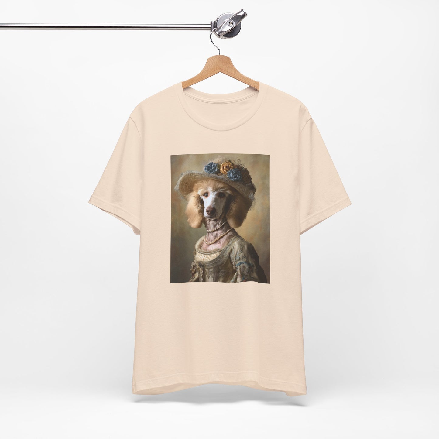 Royal Poodle Portrait Tee – Funny Dog Lover Gift – Customizable Shirt