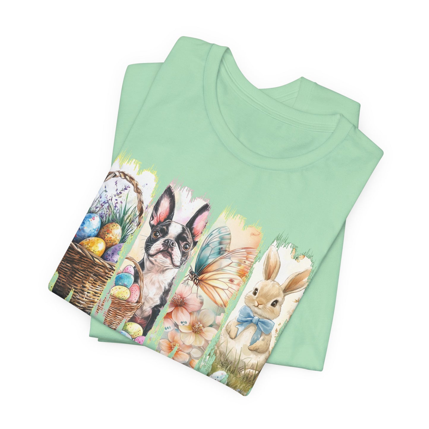 Boston Terrier Easter T-Shirt – "Some Bunny Loves Me"