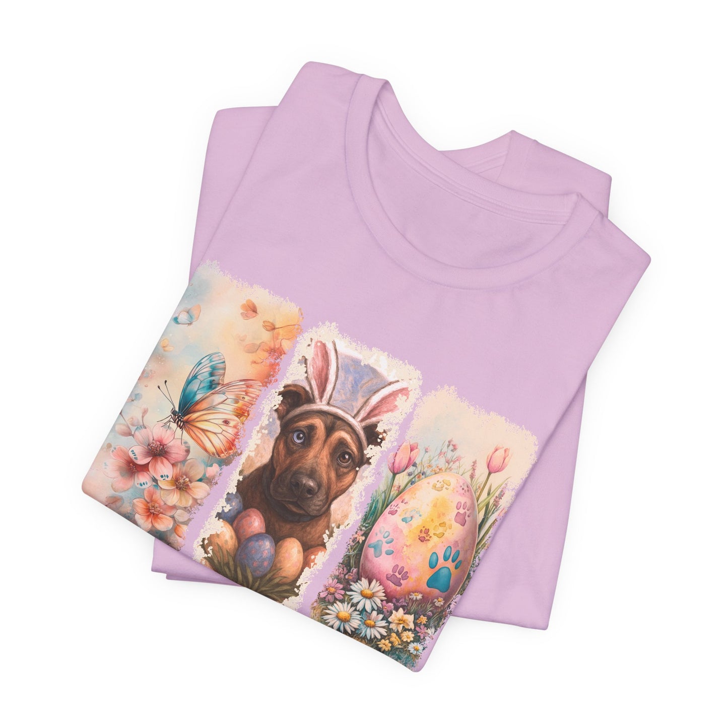 Custom Dog Lover Easter T-Shirt – "Some Bunny Loves Me" 3 paint strokes