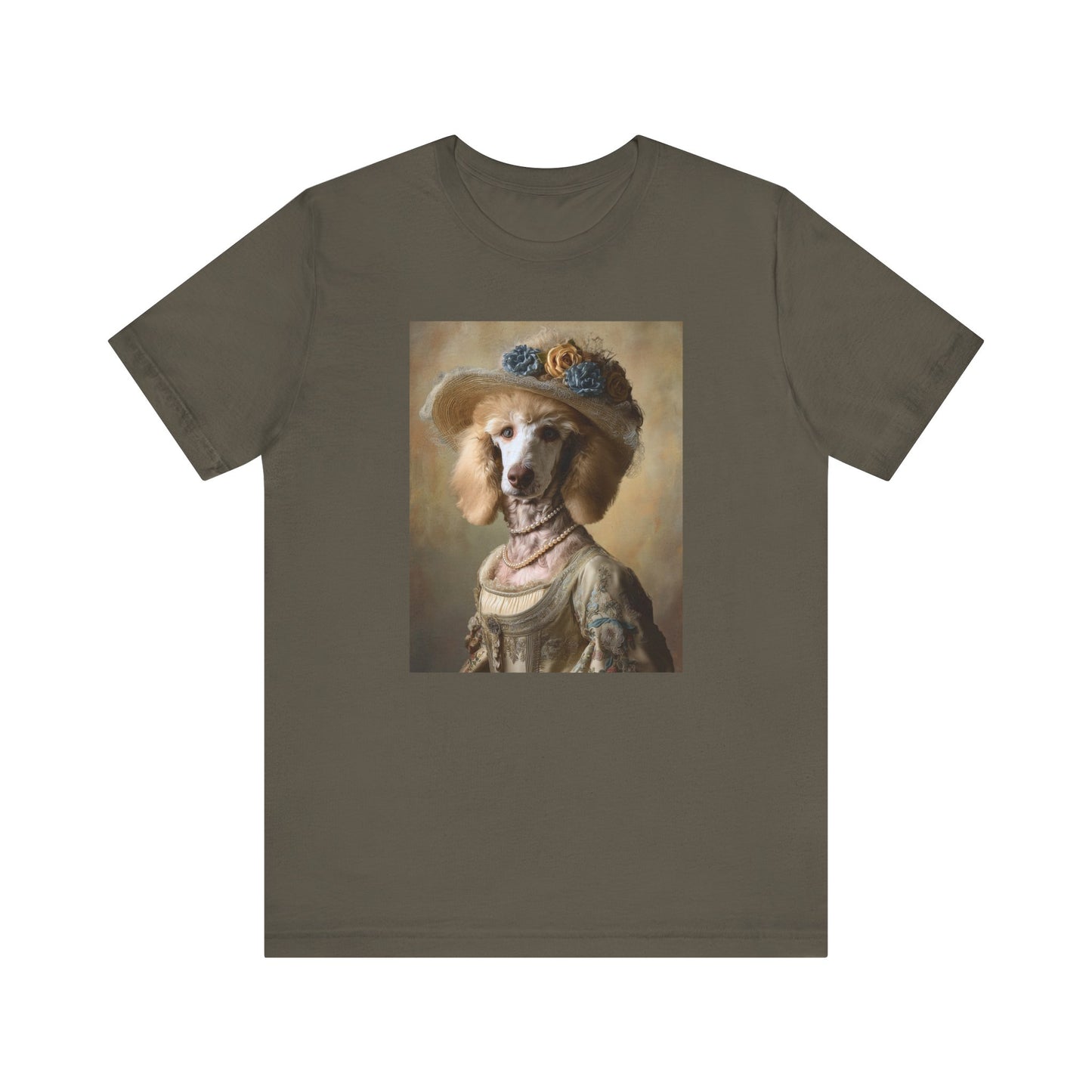 Royal Poodle Portrait Tee – Funny Dog Lover Gift – Customizable Shirt