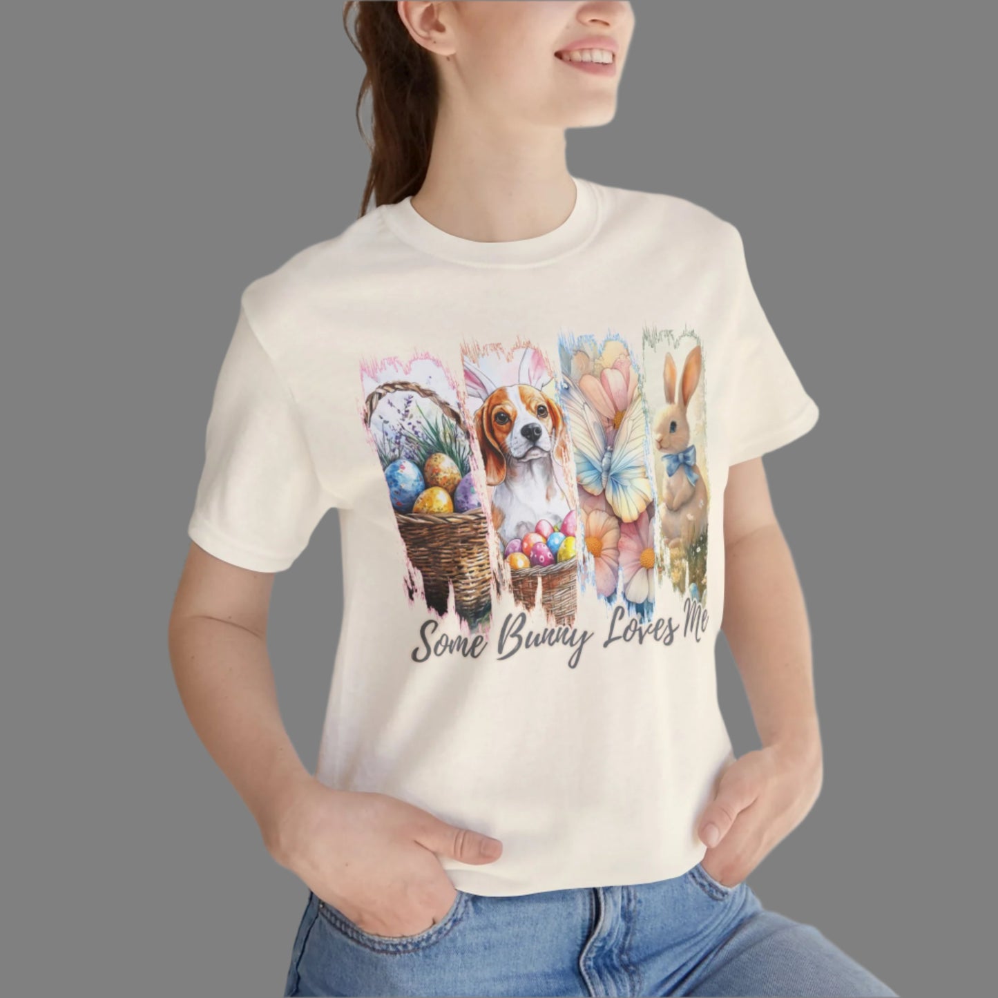 Beagle Easter T-Shirt – "Some Bunny Loves Me"
