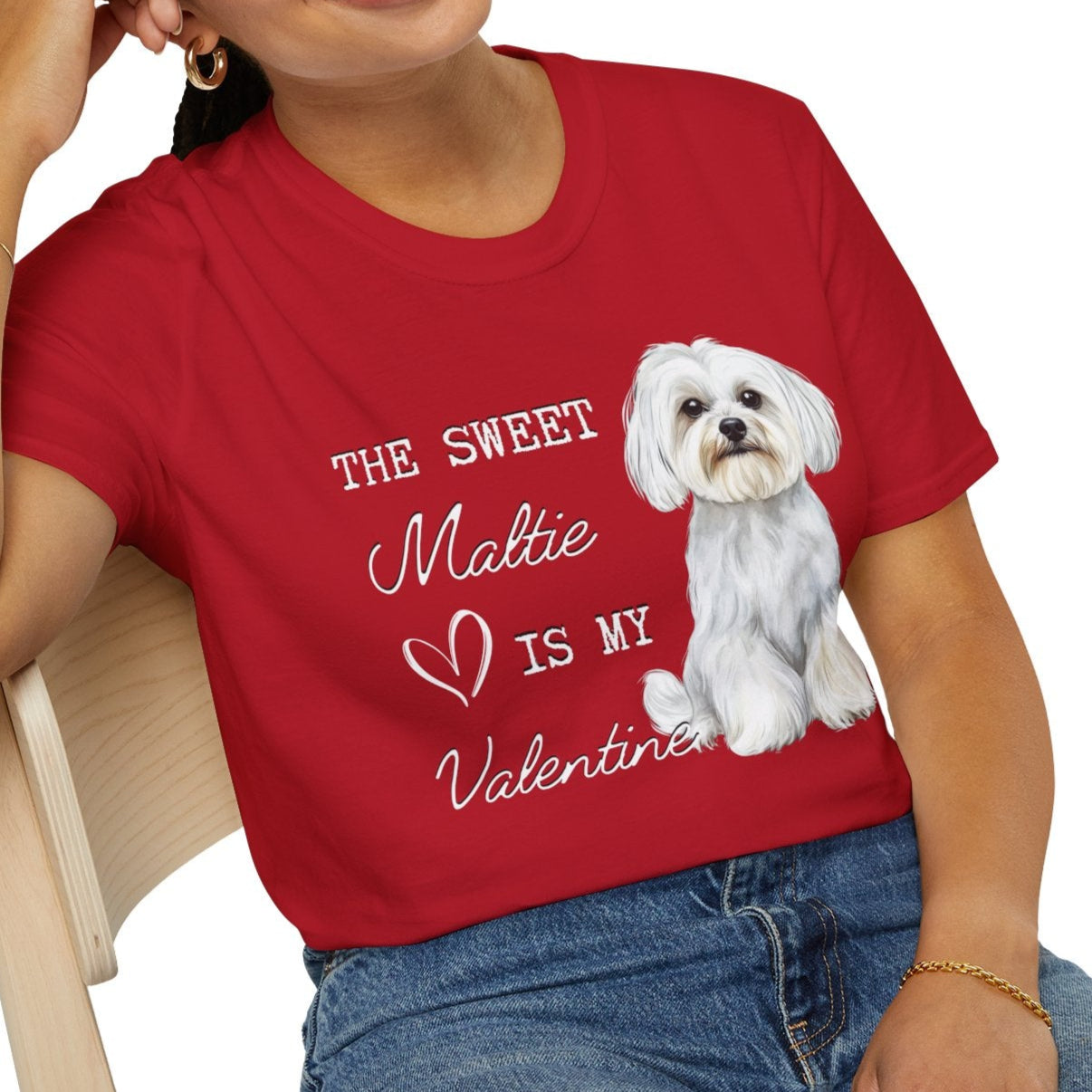Maltese - The Sweet Maltie is My Valentine - Shirt