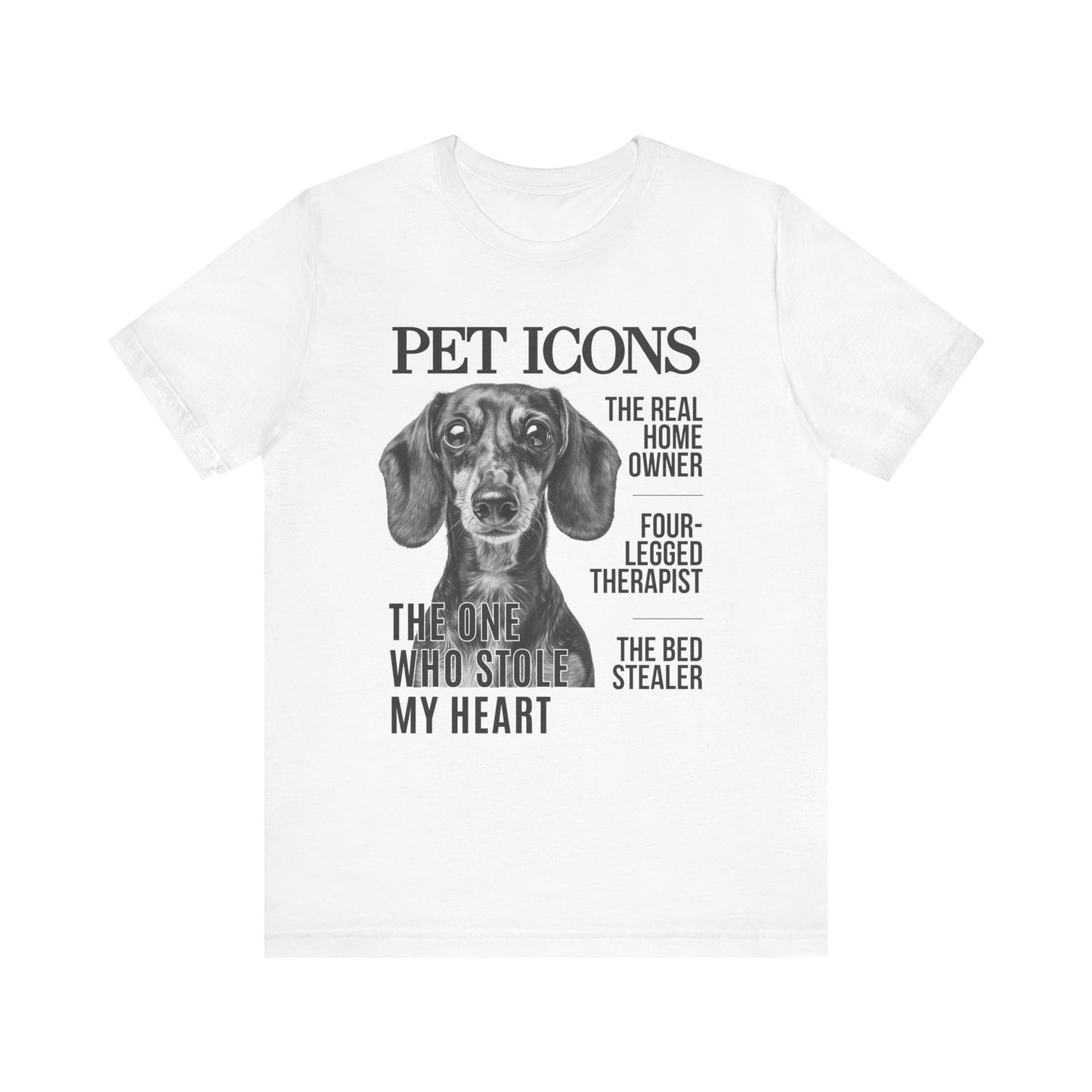 Pet Icons T-shirt - Dachshund Edition