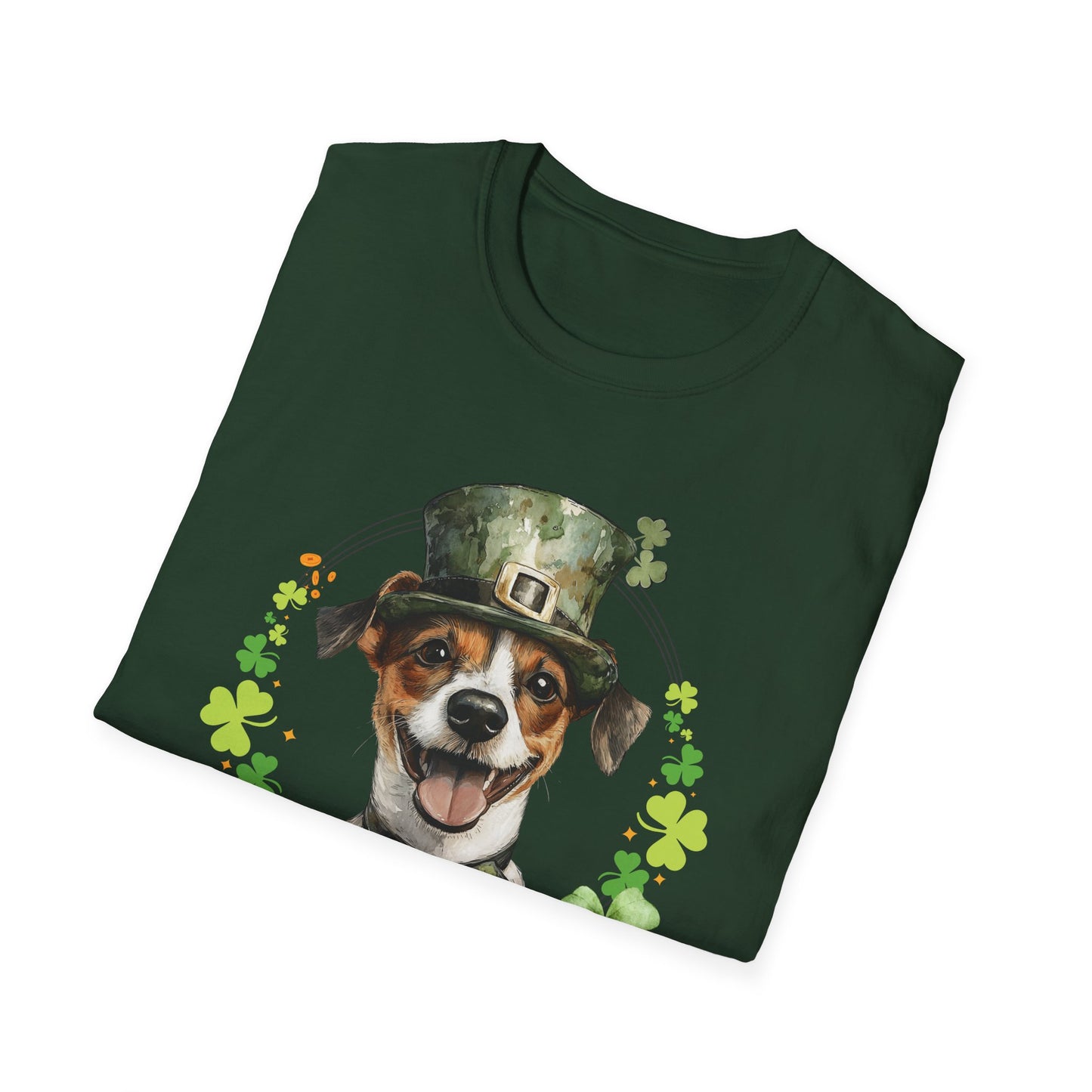 jack russell terrier dog lover st. patrick's day t-shirt