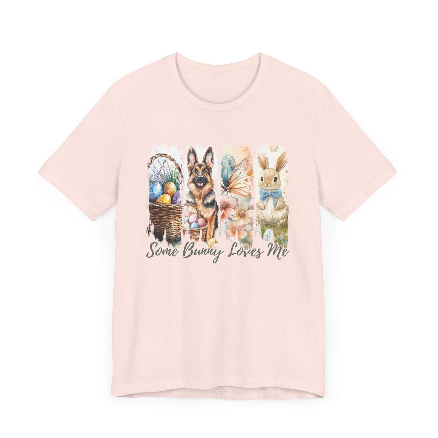 German Shepherd Easter T-Shirt – "Some Bunny Loves Me"
