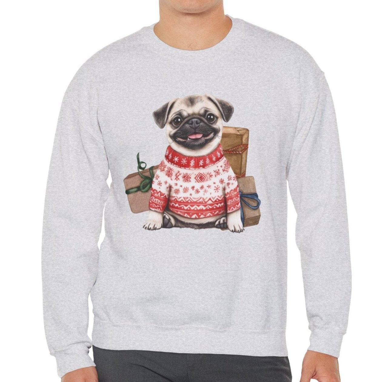 Pug Christmas Sweatshirt