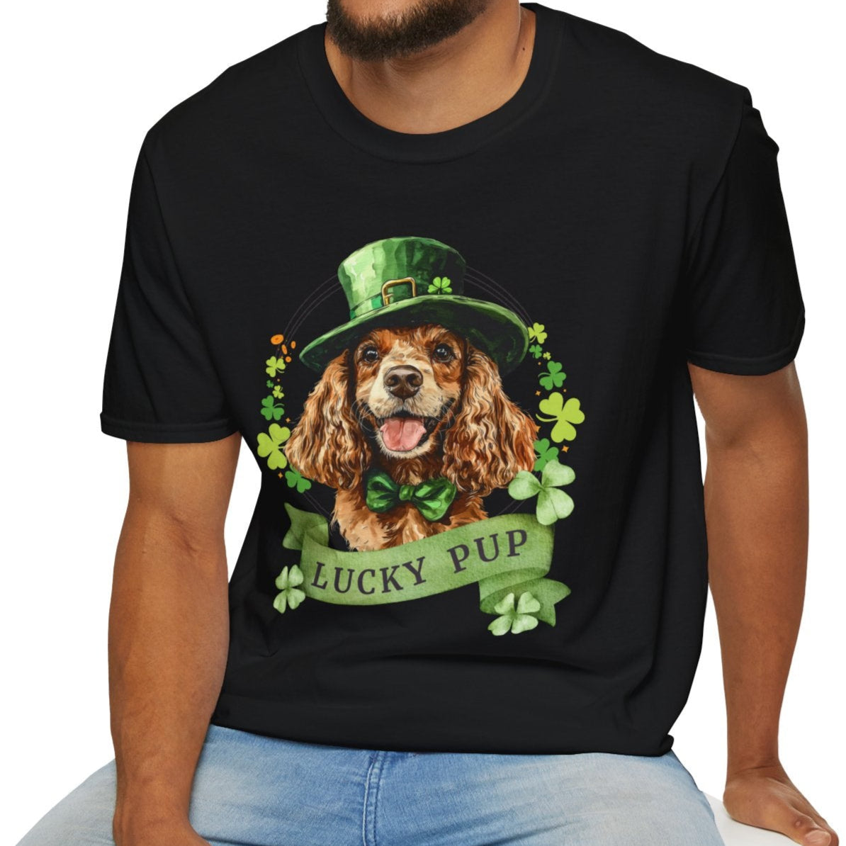 cocker spaniel st. patrick's day t-shirt
