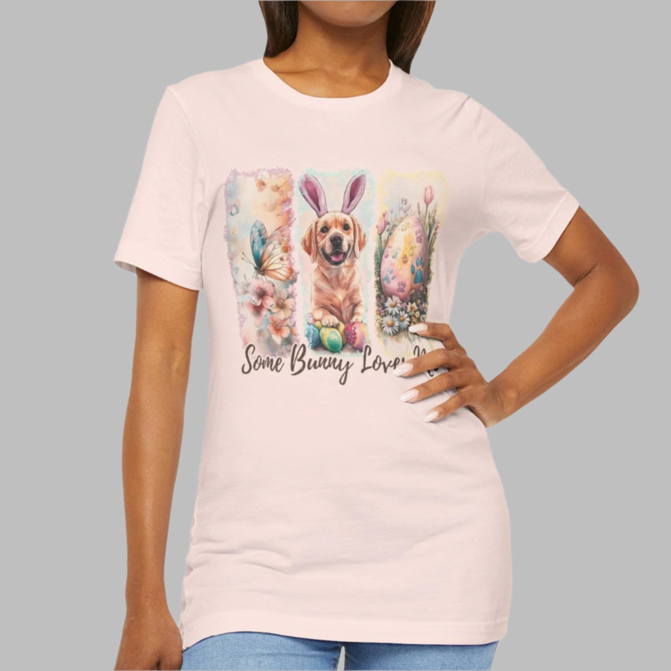 Yellow Labrador Easter T-Shirt – "Some Bunny Loves Me"