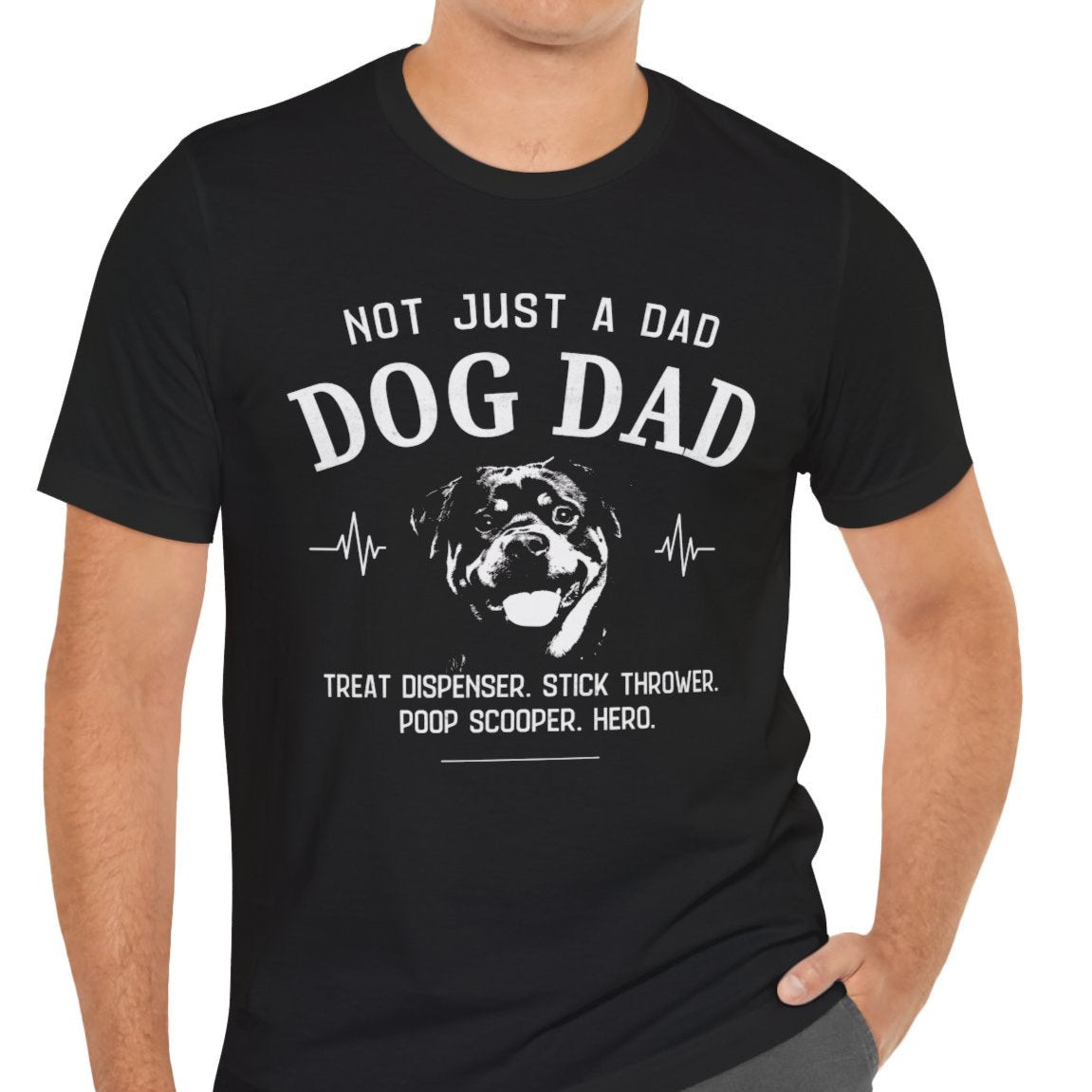 rottweiler dog dad t-shirt, father's day gift for dog lovers