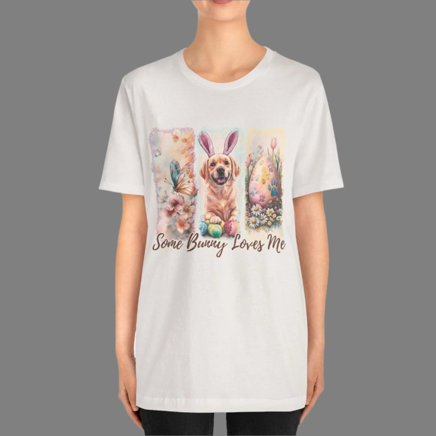 Yellow Labrador Easter T-Shirt – "Some Bunny Loves Me"