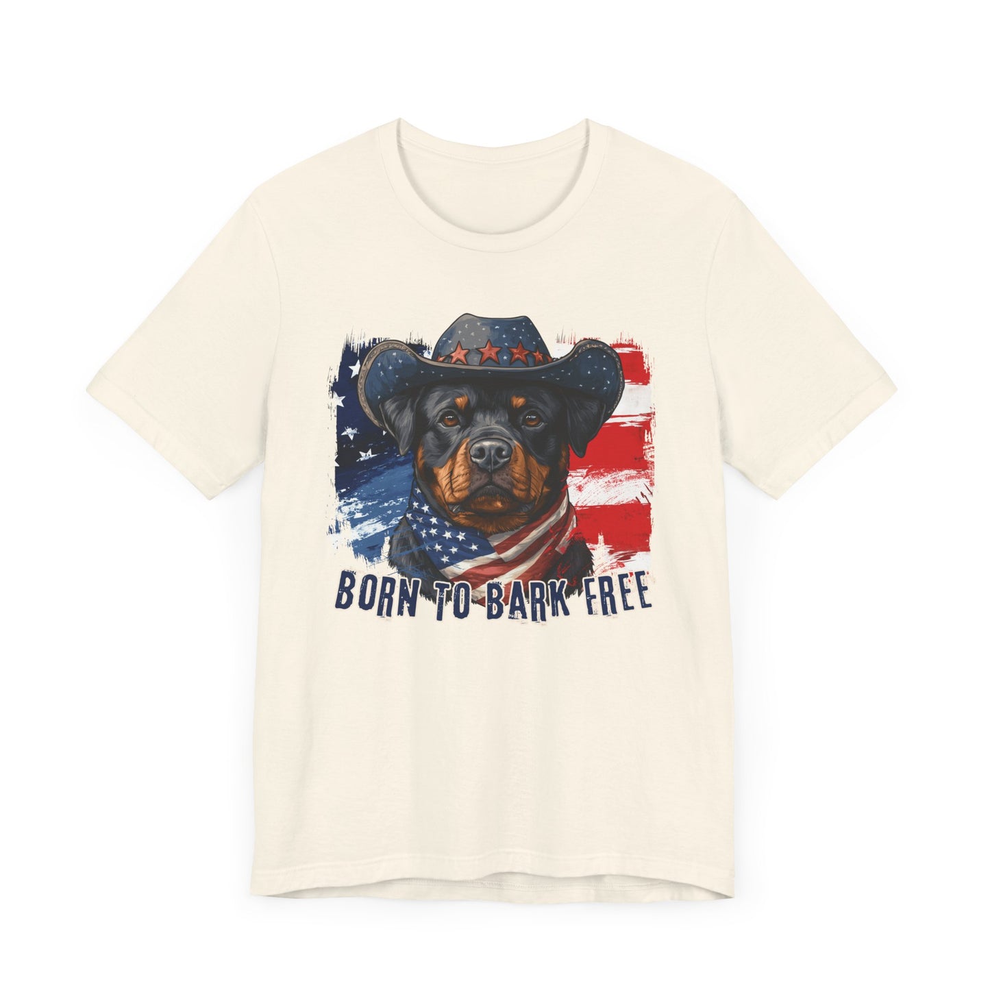 born to bark free rottweiler patriotic t-shirt, 4th of july, independance day dog lover t-shirt