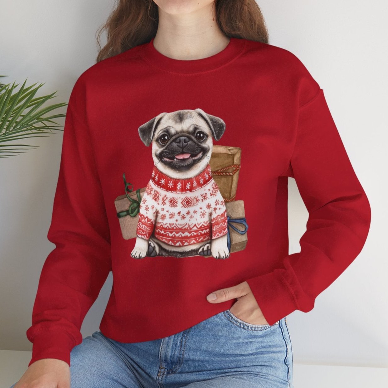 Pug Christmas Sweatshirt