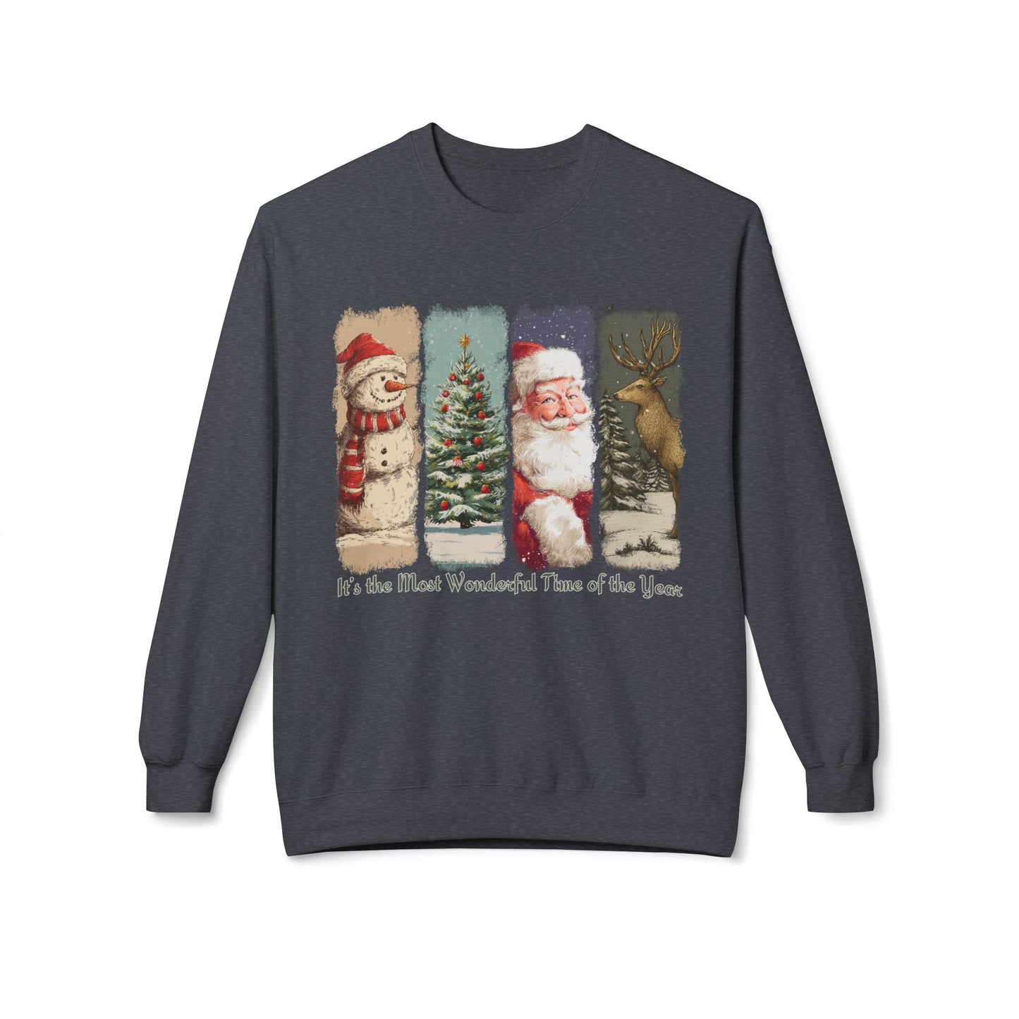 Santa Claus – Vintage Brush Stroke Christmas Sweater