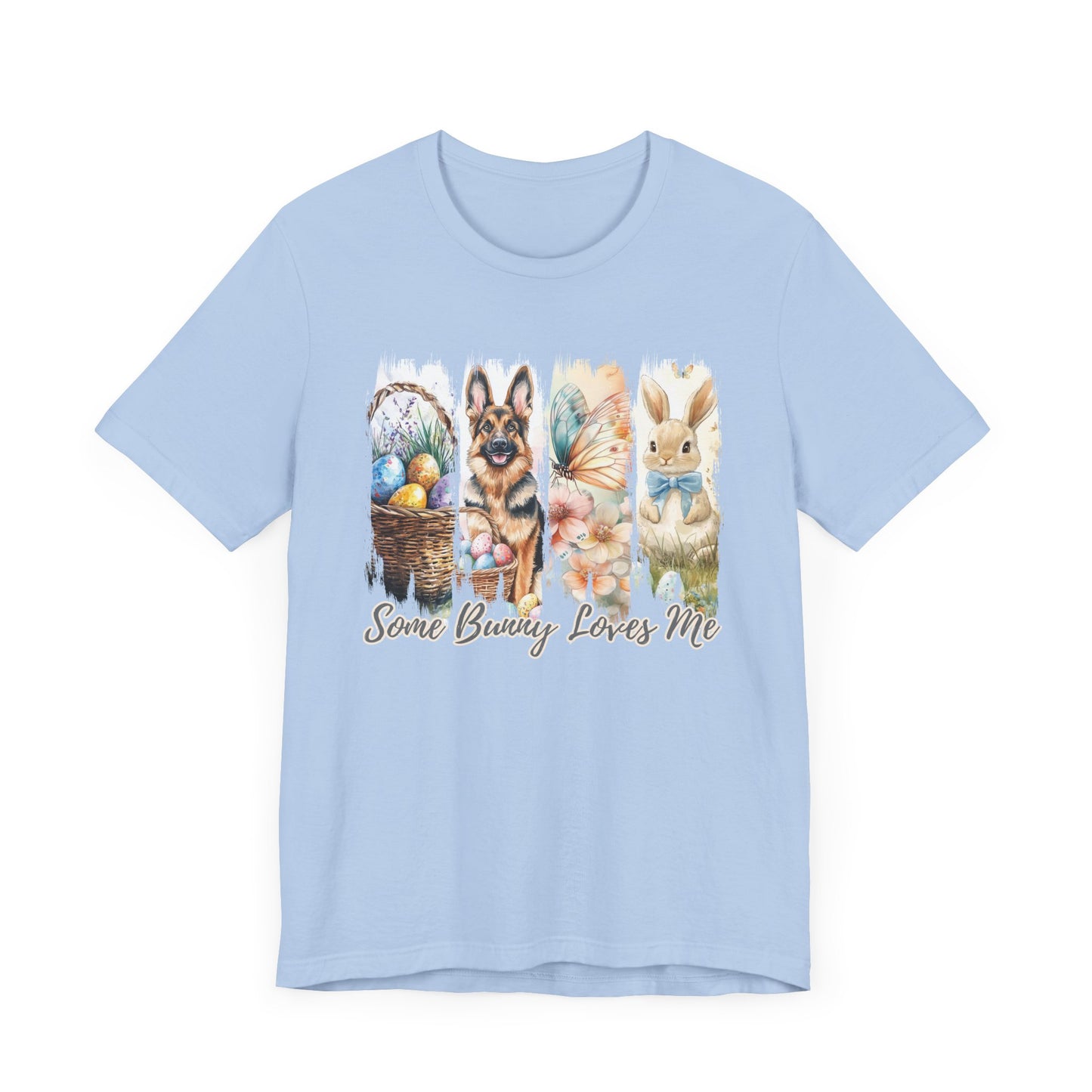 German Shepherd Easter T-Shirt – "Some Bunny Loves Me"