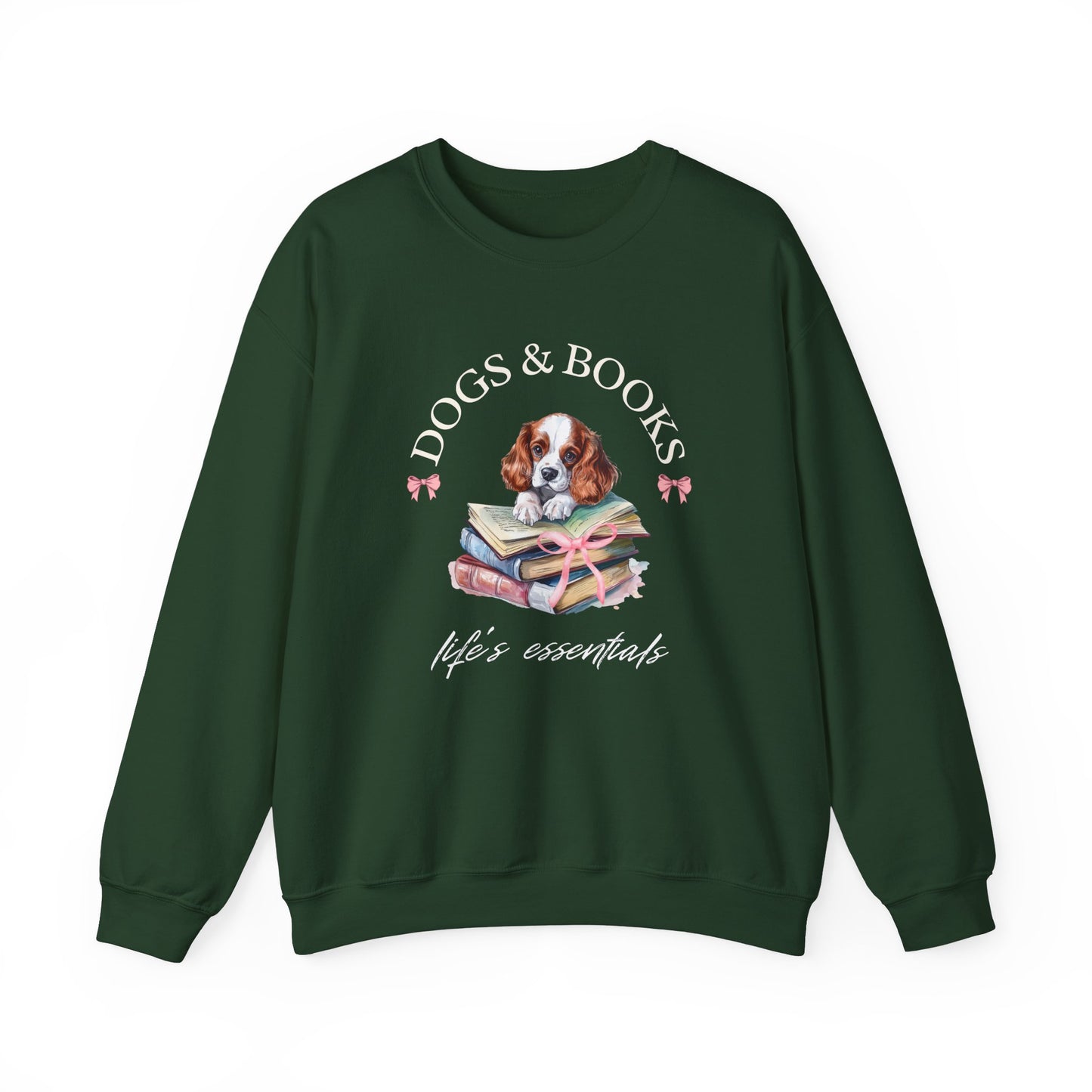 Cavalier King Charles "Dogs & Books" Sweatshirt