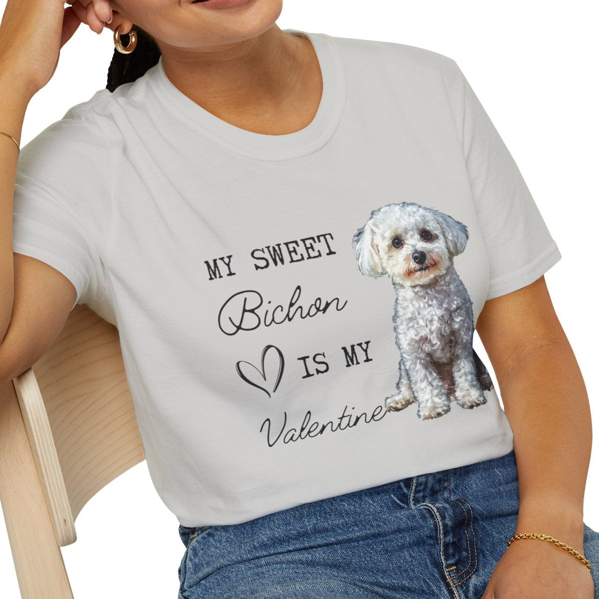 Bichon Frise - My Seet Bichon is My Valentine - T-shirt