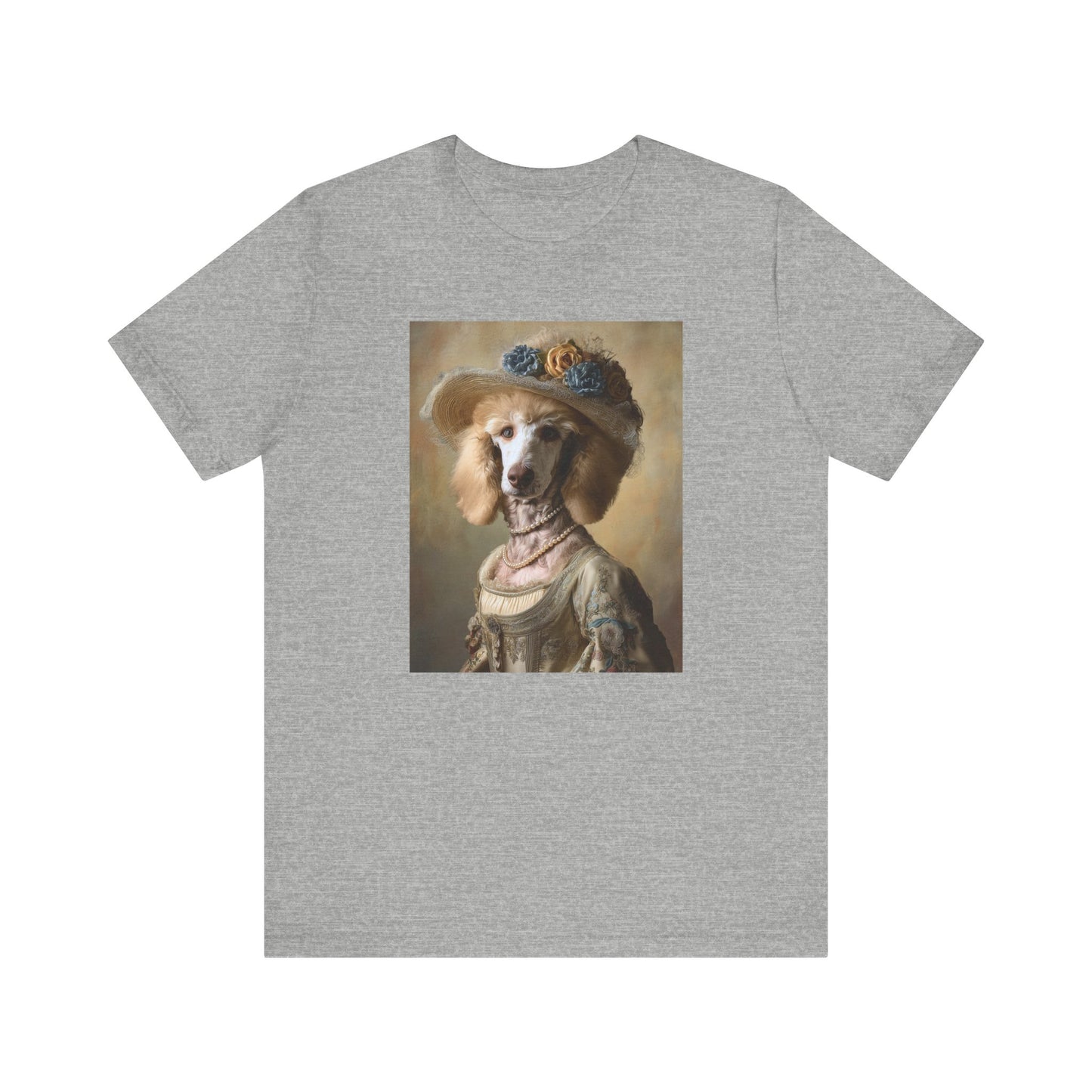Royal Poodle Portrait Tee – Funny Dog Lover Gift – Customizable Shirt