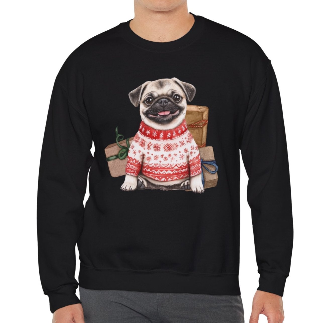 Pug Christmas Sweatshirt