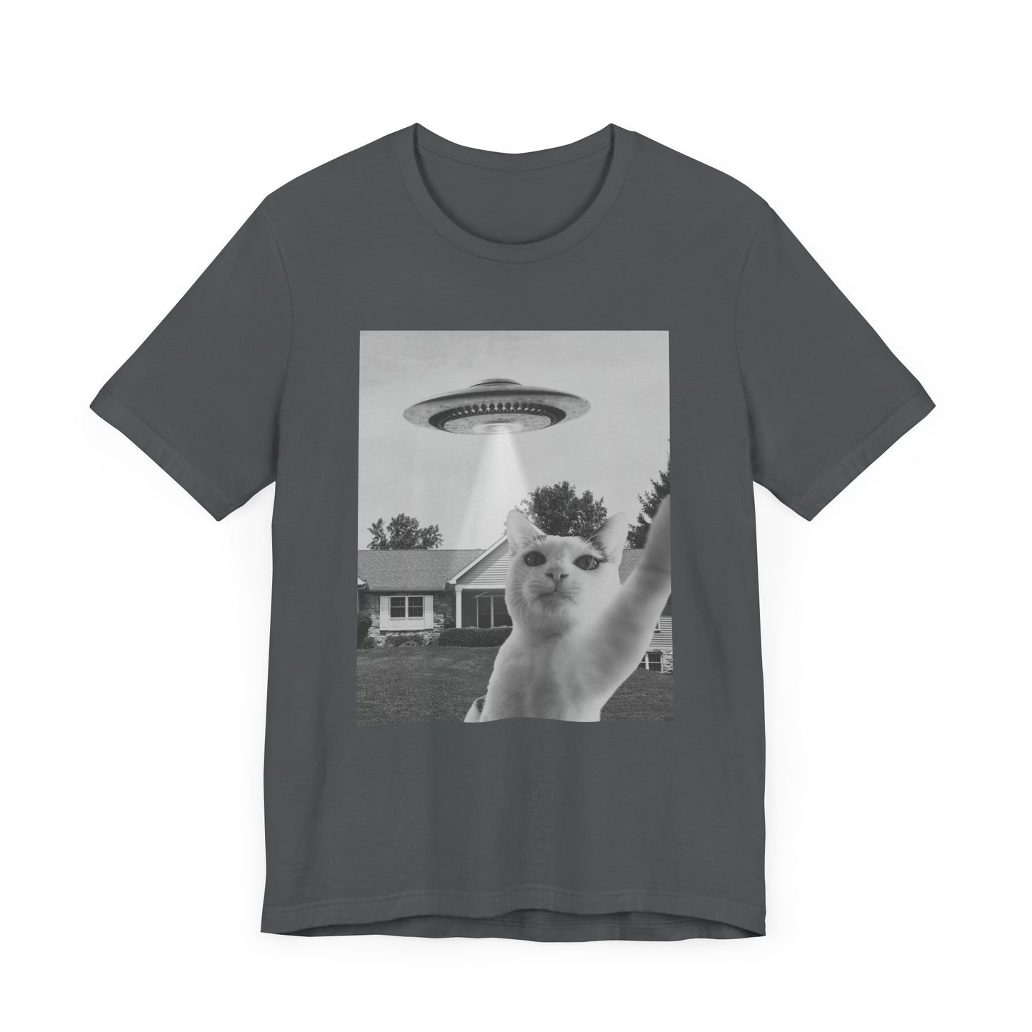 Funny Cat Alien Selfie T-Shirt