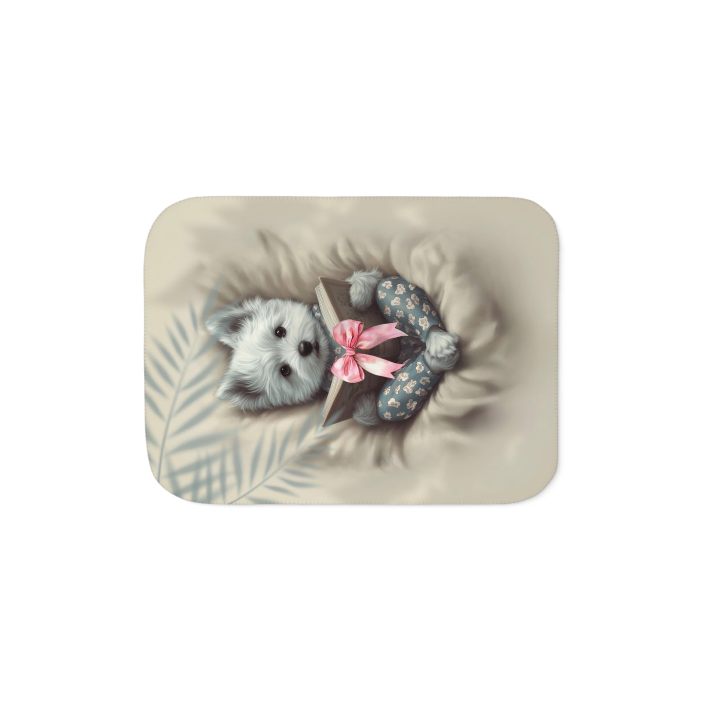 Comfort Zone – Westie Blanket | Personalized Sherpa Fleece Throw| Gift for Dog Moms & Pet Lovers