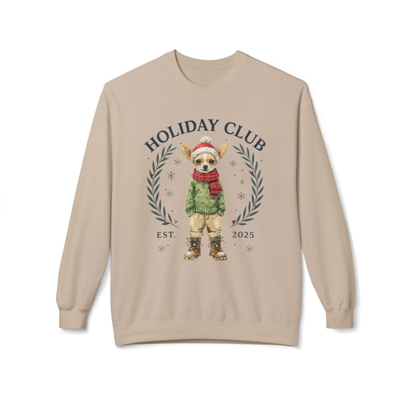 Chihuahua Holiday Club Christmas Sweater
