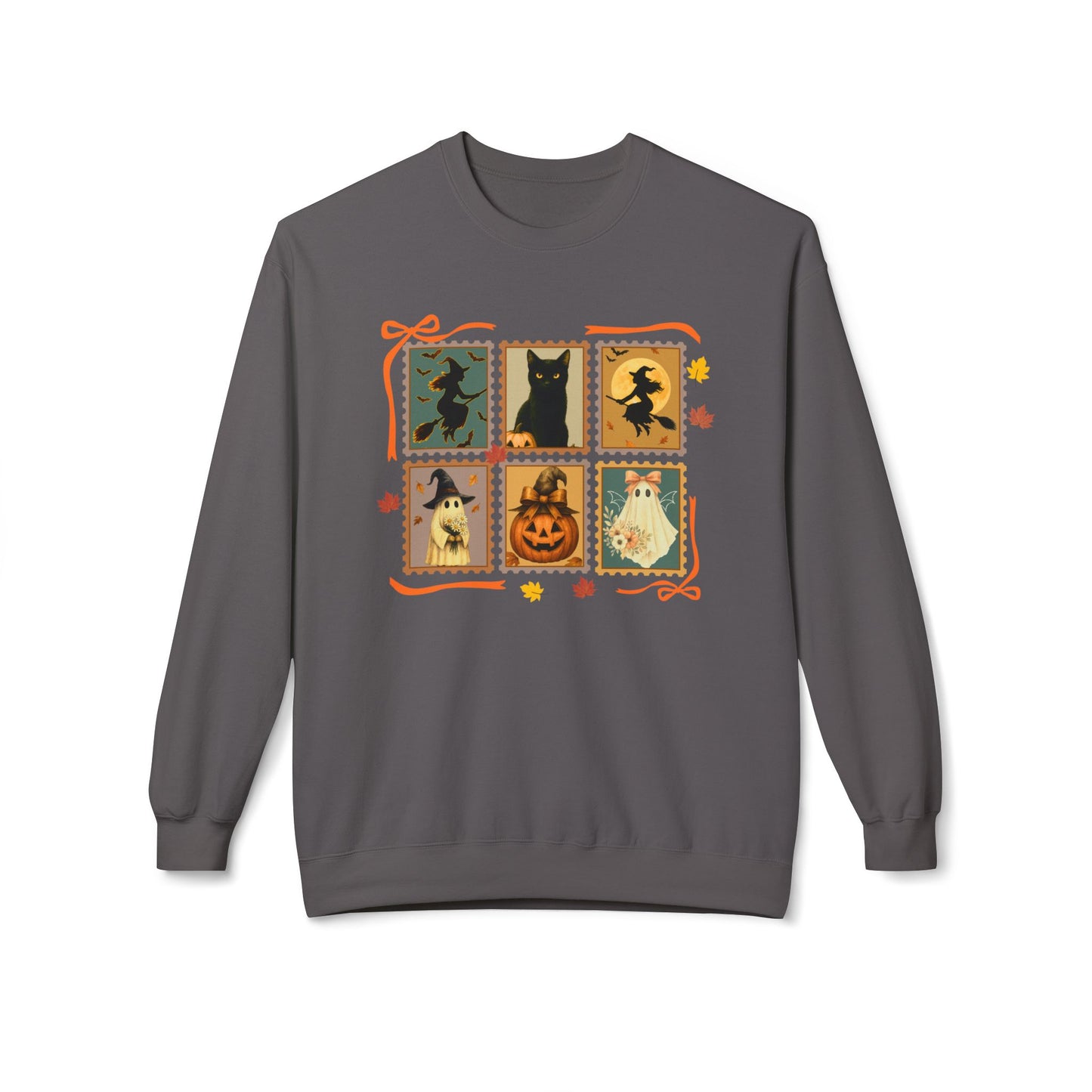 Halloween Autumn Stamp Sweatshirt – Personalized Halloween Pet Edition