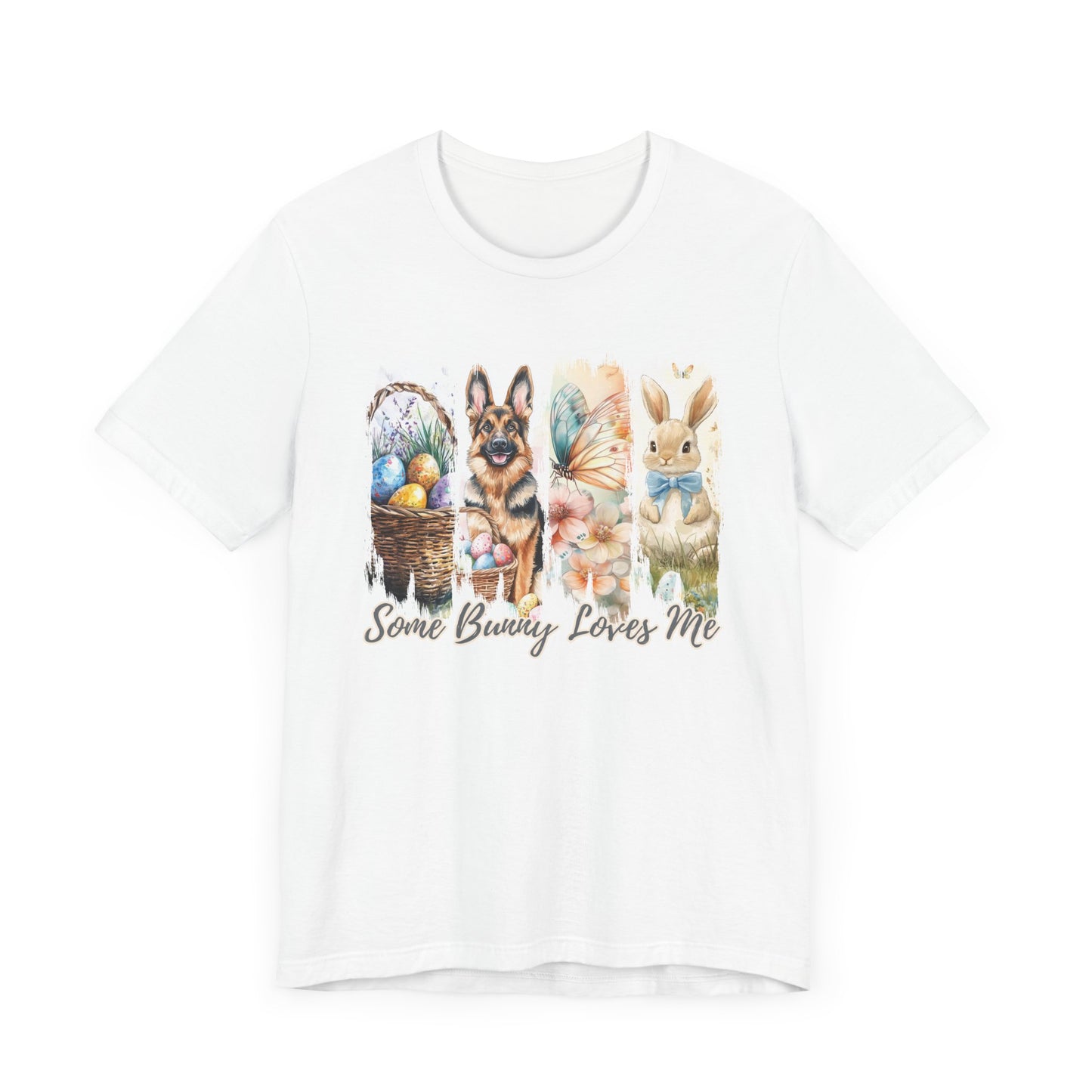 German Shepherd Easter T-Shirt – "Some Bunny Loves Me"