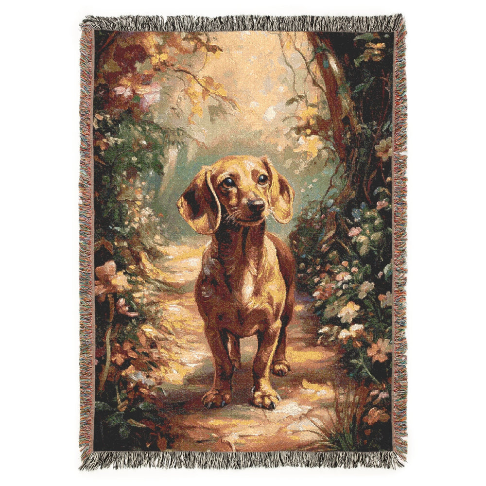 Dachshund Woven Throw – Woven Blanket