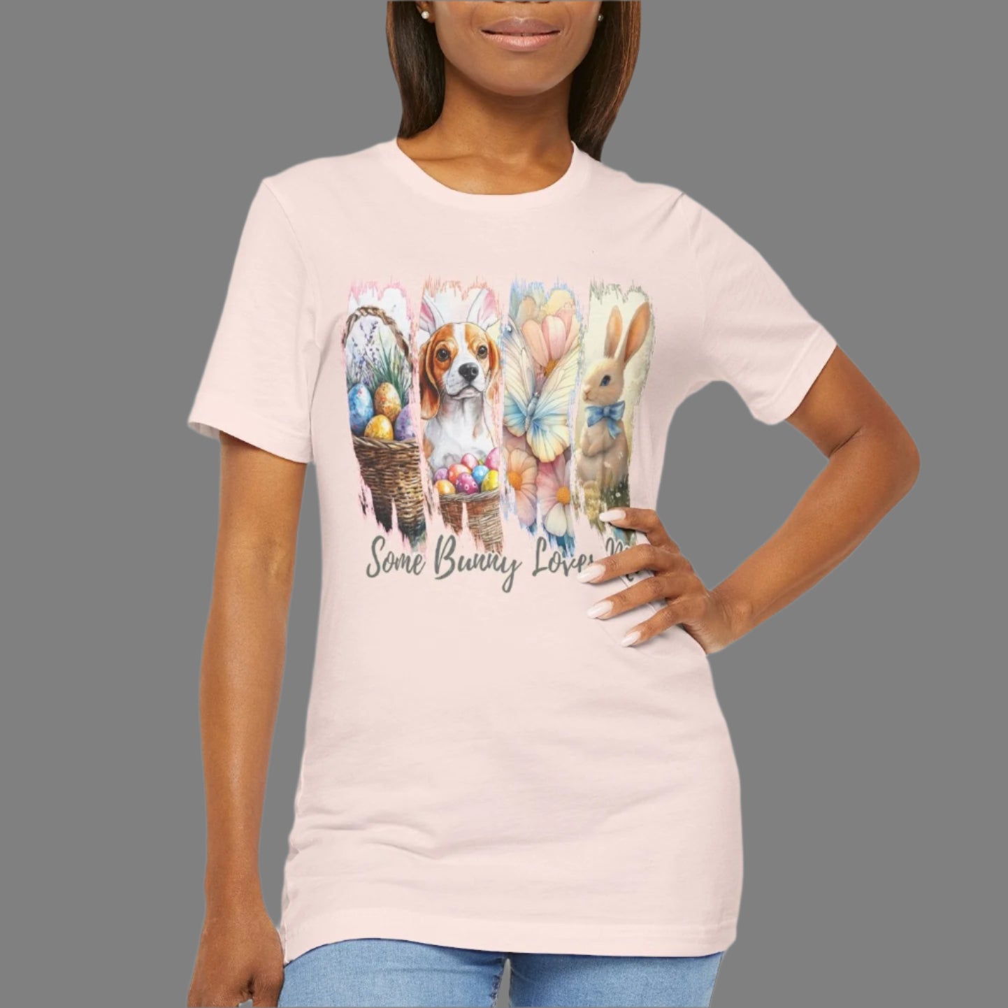 Beagle Easter T-Shirt – "Some Bunny Loves Me"