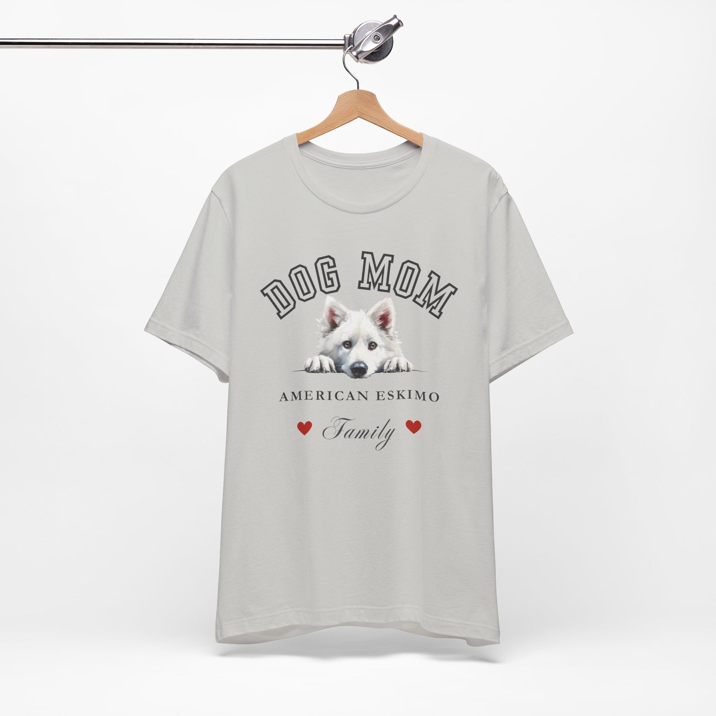 American Eskimo Dog Mom Family T-Shirt - Mother’s Day Gift for Dog Lovers