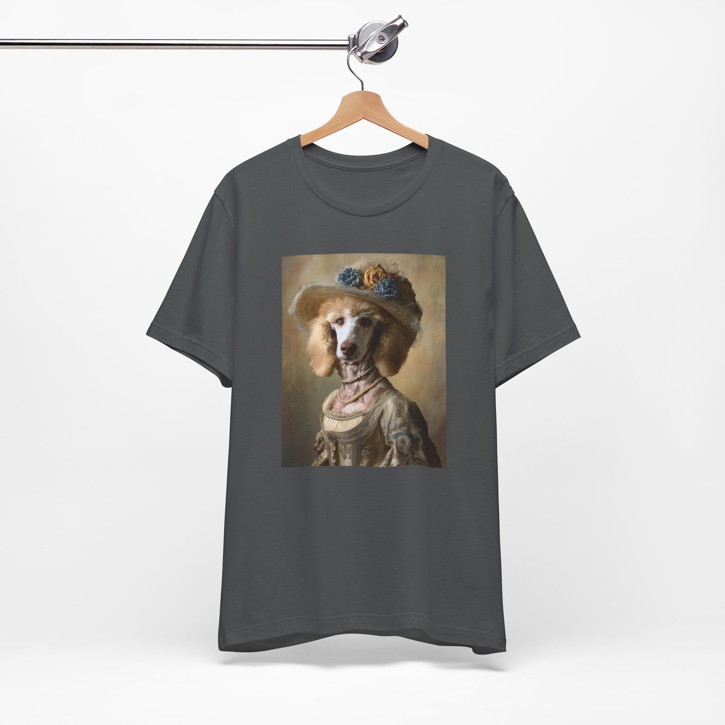 Royal Poodle Portrait Tee – Funny Dog Lover Gift – Customizable Shirt