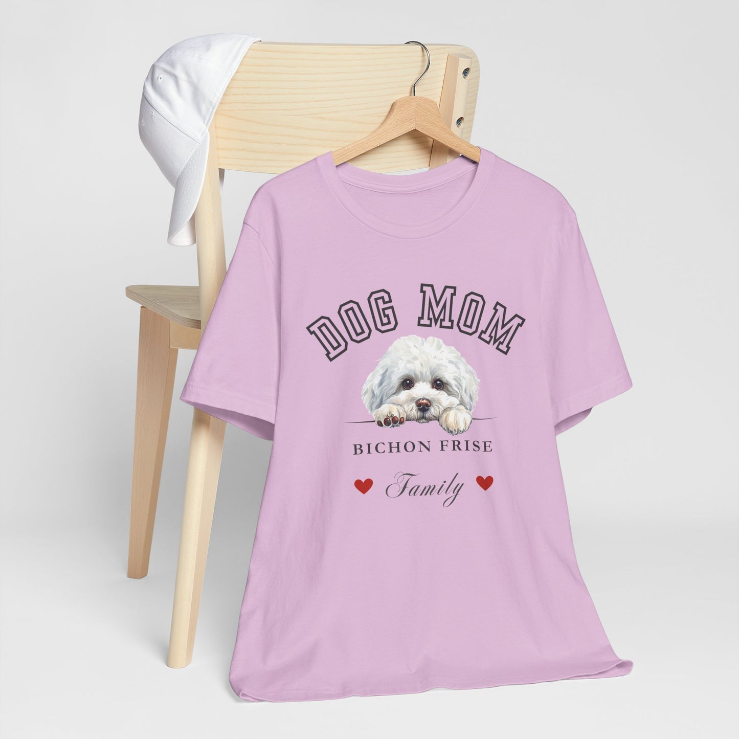 Bichon Frise Dog Mom Family T-Shirt - Mother’s Day Gift for Dog Lovers