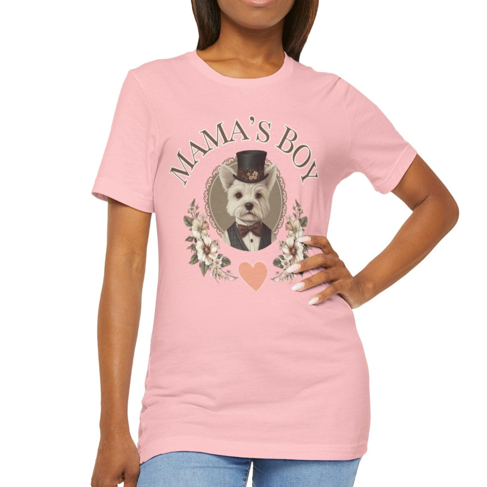 westie mama's boy shirt vintage shabby chic style