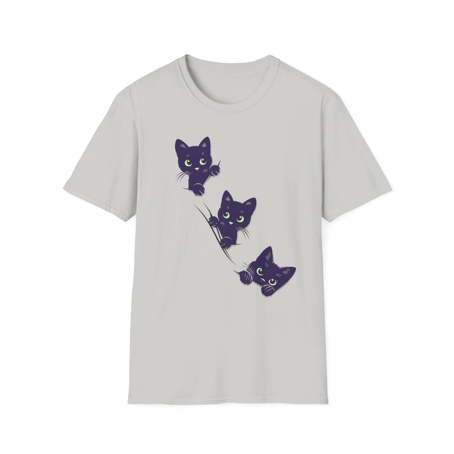 "Peeking Cats" Unisex Softstyle T-Shirt