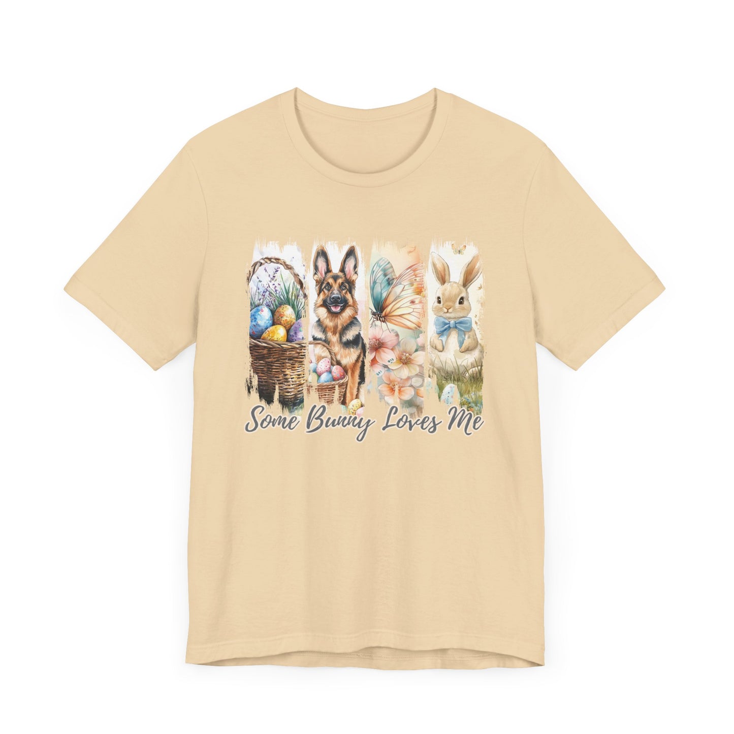 German Shepherd Easter T-Shirt – "Some Bunny Loves Me"