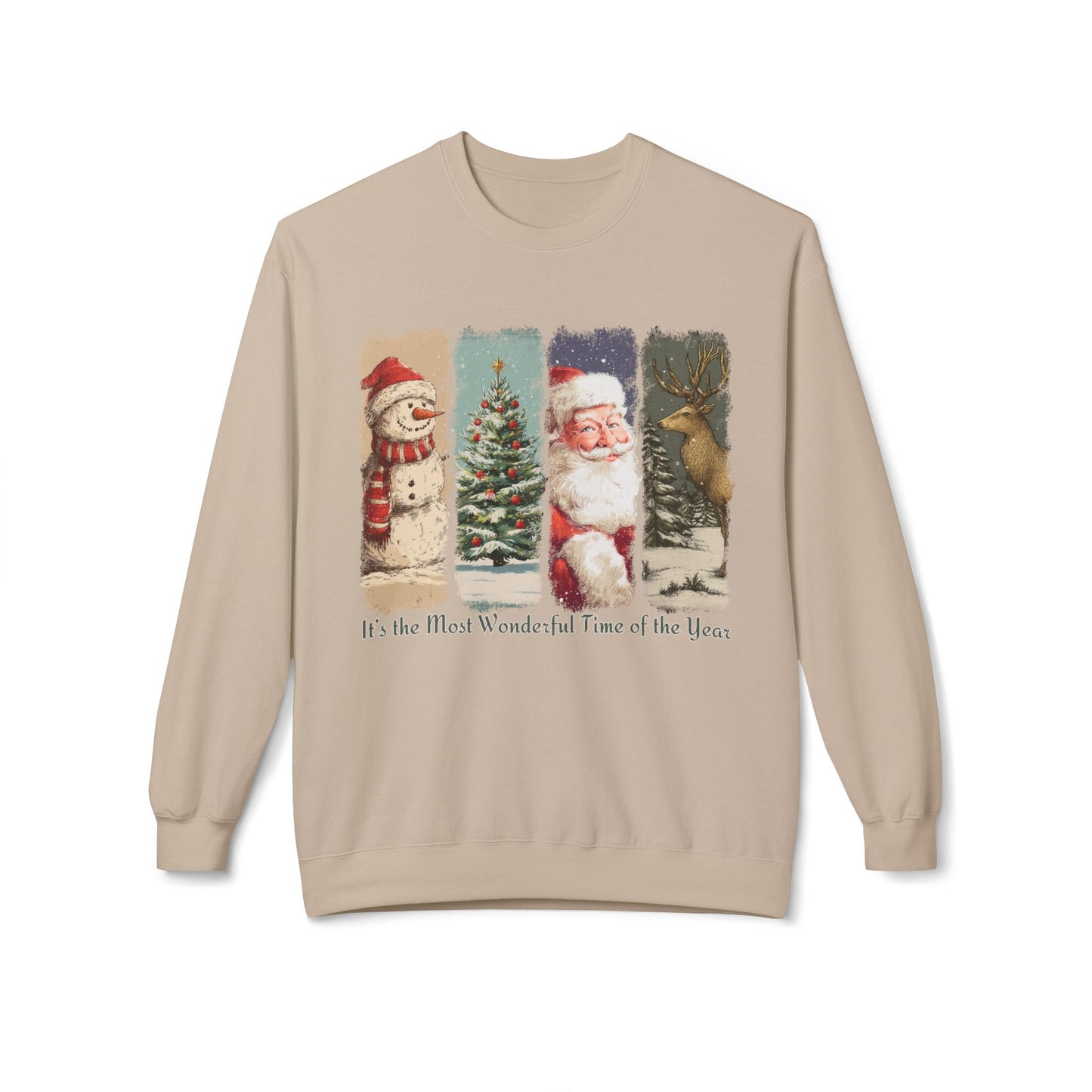 Santa Claus – Vintage Brush Stroke Christmas Sweater